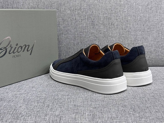 Мужские комбинированные слипоны Brioni   