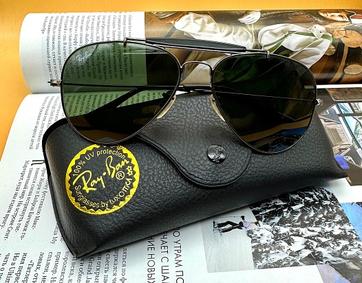 Солнцезащитные очки Ray-Ban Outdorsman - Green / Silver   