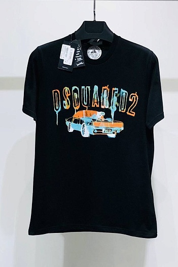 Мужская футболка Dsquared2 car-print - Black   