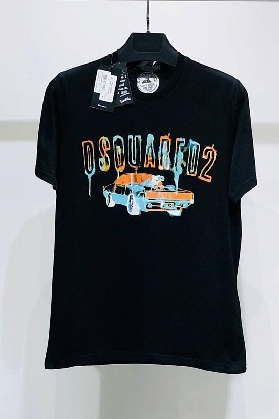 Мужская футболка Dsquared2 car-print - Black