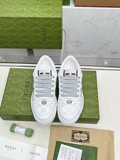 Женские комбинированные кроссовки Gucci GG Screener Premium   