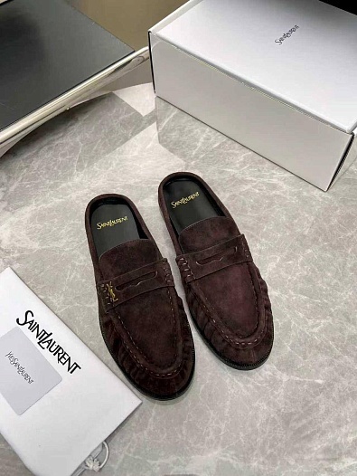 Женские замшевые мюли Yves Saint Laurent premium   
