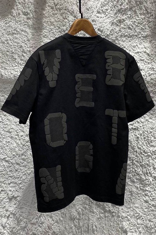 Чёрная оверсайз футболка Bottega Veneta