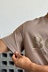 Мужская бежевая футболка Hugo Boss
