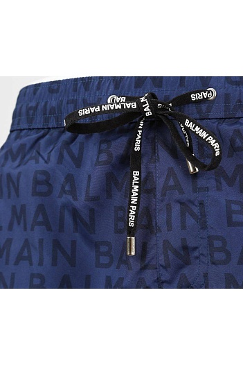 Мужские чёрные шорты Balmain Paris   