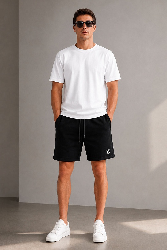 Мужские шорты Burberry TB - Black