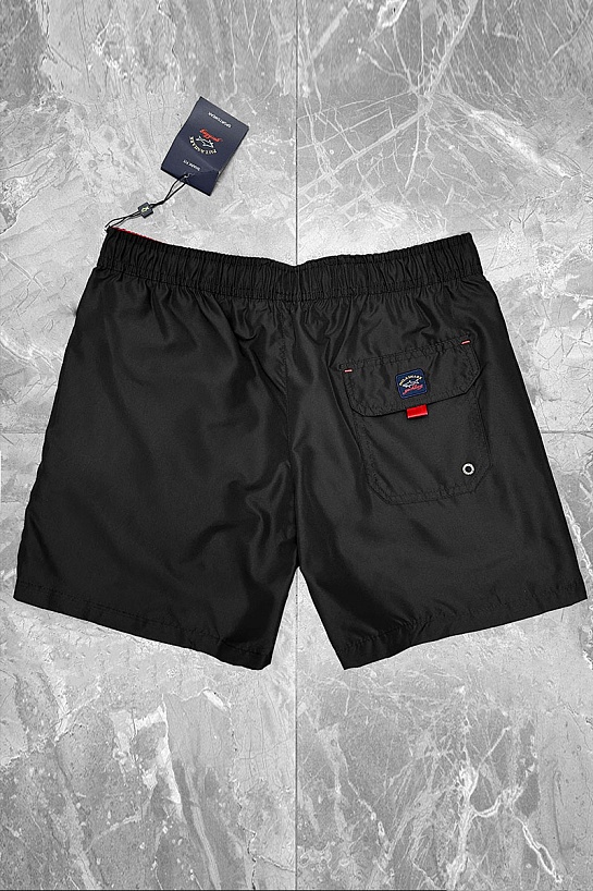 Мужские чёрные шорты Paul & Shark logo-patch