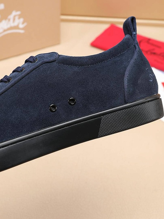 Замшевые кроссовки Christian Louboutin Louis Junior