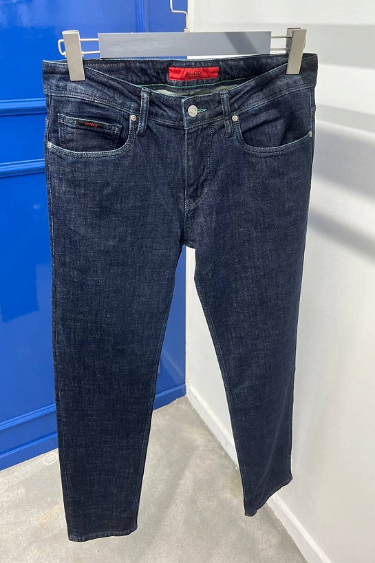 Мужские тёмно-синие джинсы Hugo Boss regular fit