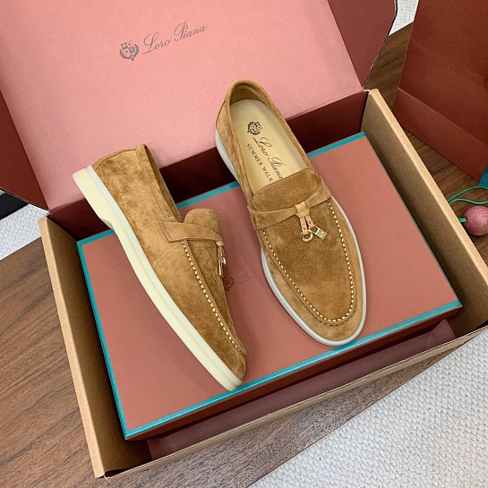 Женские замшевые лоферы Loro Piana Summer Charms Walk premium