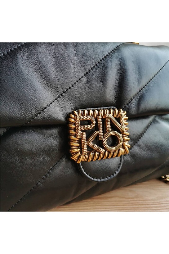 Кожаная сумка Love Puff 28x19 см