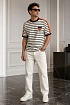 Оверсайз футболка Bottega Veneta - Beige / Orange