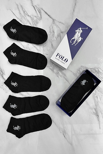 Комплект чёрных носков Polo Ralph Lauren   