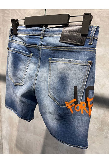 Мужские джинсовые шорты Dsquared2 ICON Forever - Blue   