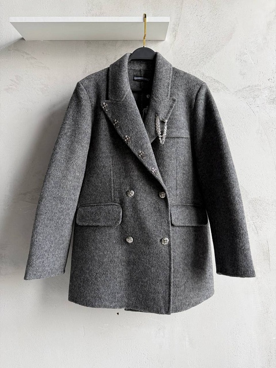 Женский шерстяной пиджак Chrome Hearts premium
