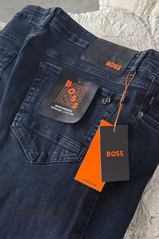 Мужские тёмно-синие джинсы Hugo Boss