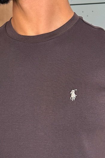 Мужская коричневая футболка Polo Ralph Lauren   