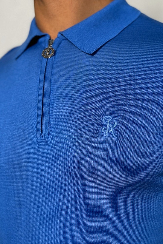 Мужское синее поло Stefano Ricci