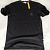 Мужская брендовая футболка Moncler Rubber Logo - Black
