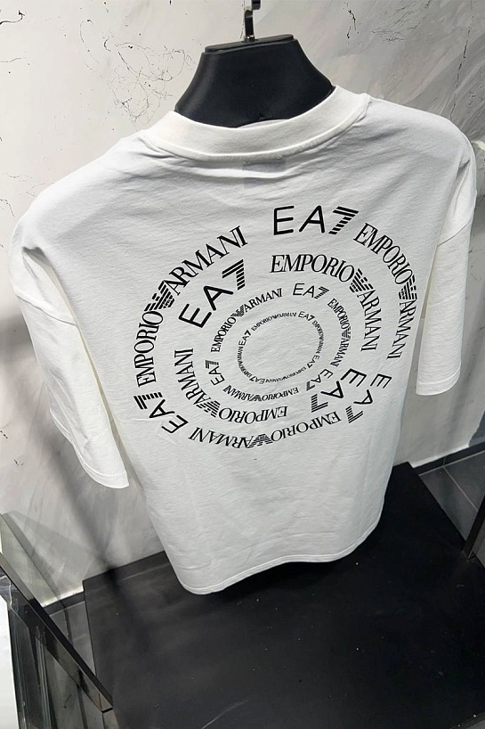 Белая оверсайз футболка Emporio Armani 7