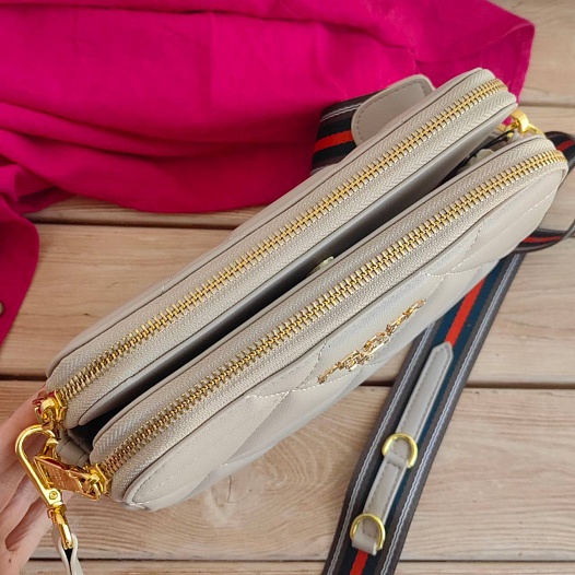 Кожаная сумка Prada Spectrum 23x16 см - Beige   