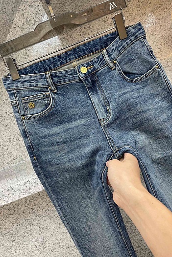 Мужские светло-синие джинсы Louis Vuitton   