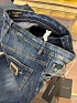 Мужские синие джинсы Dolce & Gabbana skinny fit Premium