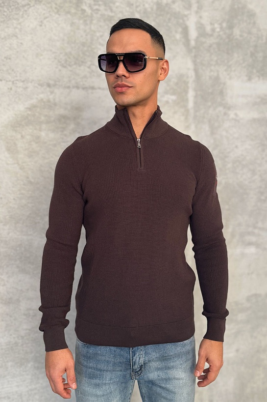 Мужской джемпер Paul & Shark zip-up - Brown