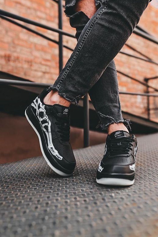 Кроссовки Nike Air Force 1 Low "Skeleton" - Black