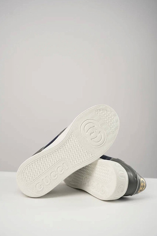 Комбинированные кроссовки Gucci Interlocking G - Grey / Blue