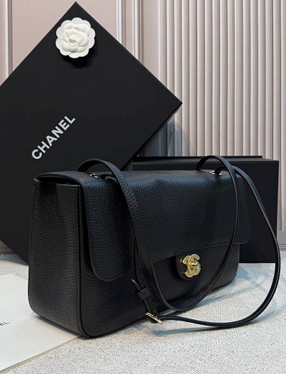 Кожаная сумка Chanel premium 32x19.5x10 см   