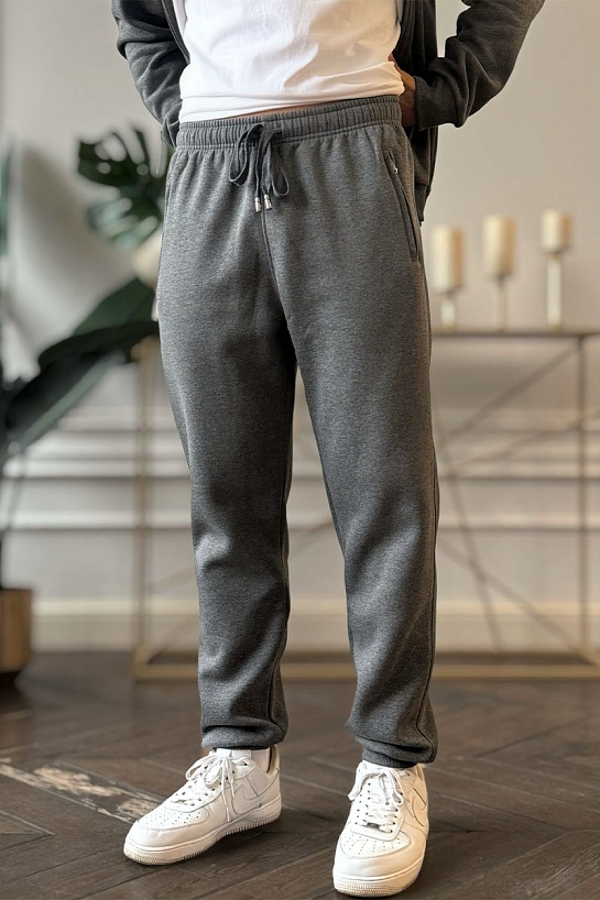 Утеплённые штаны на флисе Dolce&Gabbana - Grey