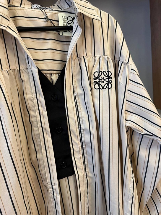 Женская рубашка в полоску Loewe