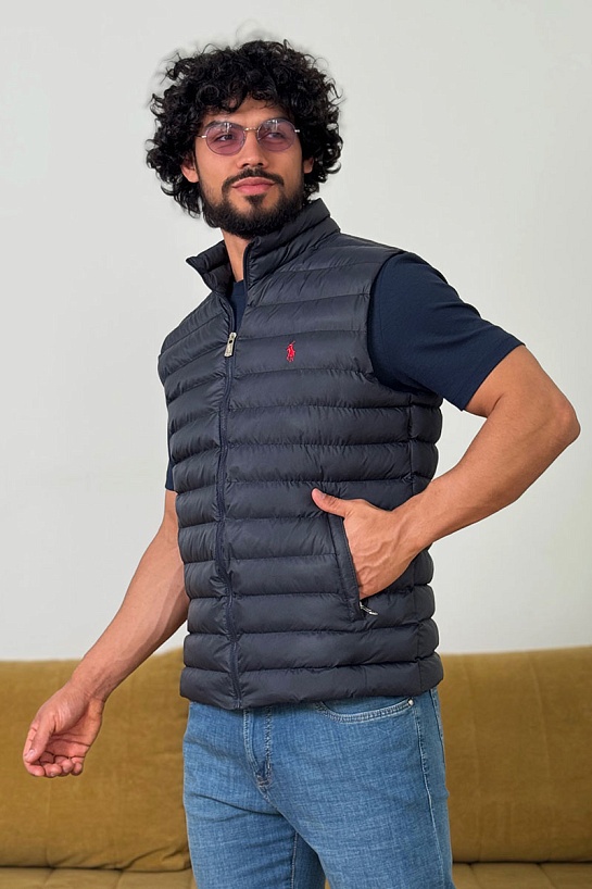 Мужской жилет синего цвета Polo Ralph Lauren
