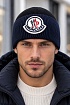 Мужская брендовая шапка с логотипом Moncler