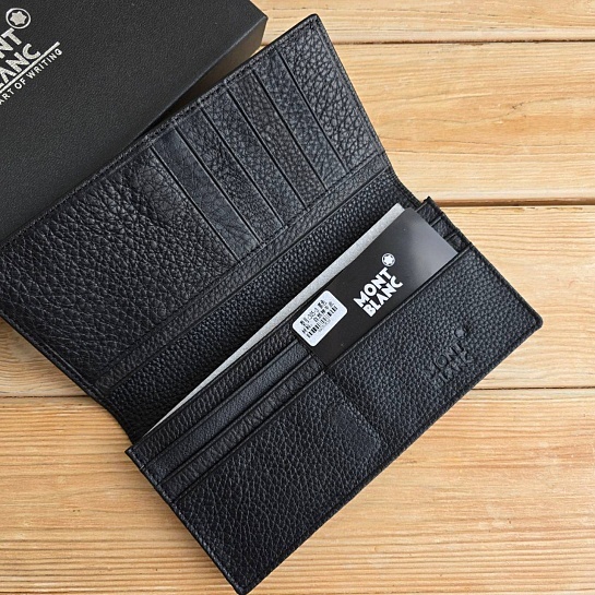 Кожаный бумажник Montblanc 18x9 см