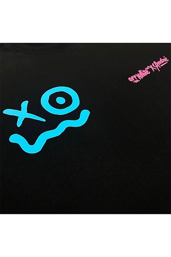 Чёрная оверсайз футболка Off-White x Andre Saraiva Arrows Spray   