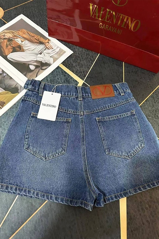 Женские джинсовые шорты Valentino 