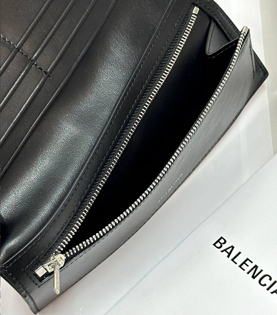 Кожаный кошелёк Balenciaga Premium - Red