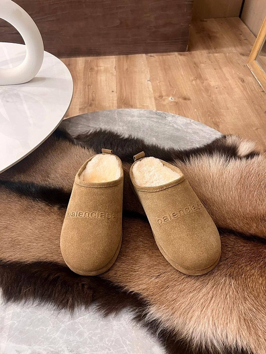 Женские ботинки сабо Balenciaga Alaska 55 premium - Beige
