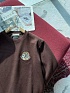 Мужской свитшот Moncler logo-patch - Brown
