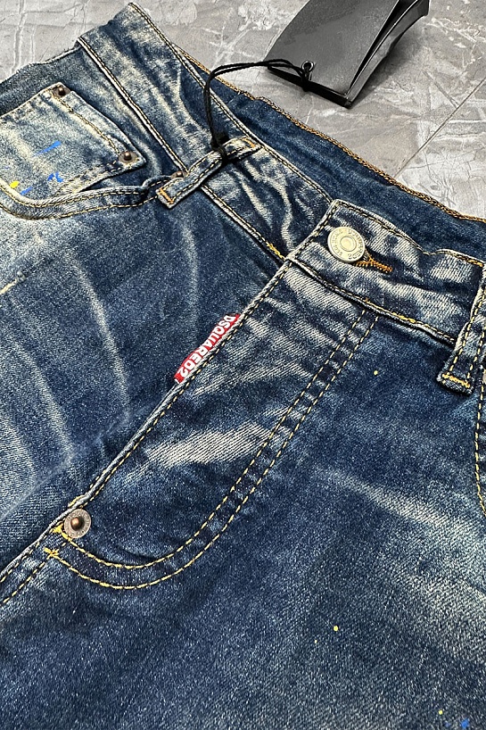 Мужские джинсовые шорты Dsquared2 x Ibrahimovic "ICON"