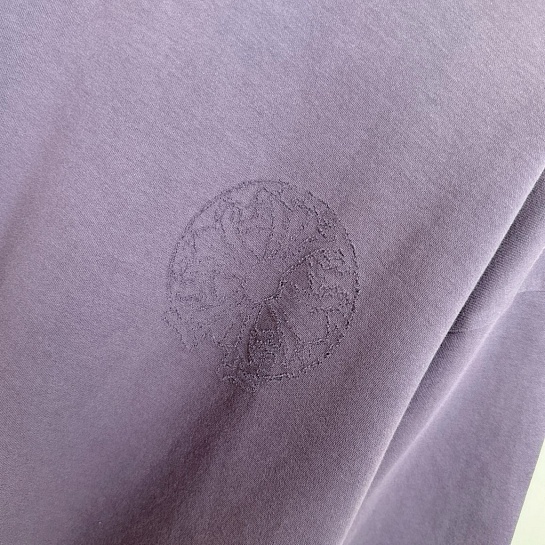 Фиолетовая оверсайз футболка Chrome Hearts Premium