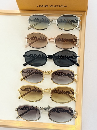 Солнцезащитные очки Louis Vuitton Script Metal Round   