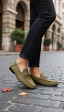 Женские замшевые лоферы Gucci GG premium