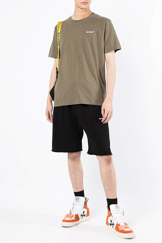Мужские шорты Off-White Wave Diag print - Black