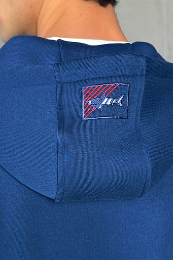 Утеплённый костюм на флисе Paul & Shark синего цвета   