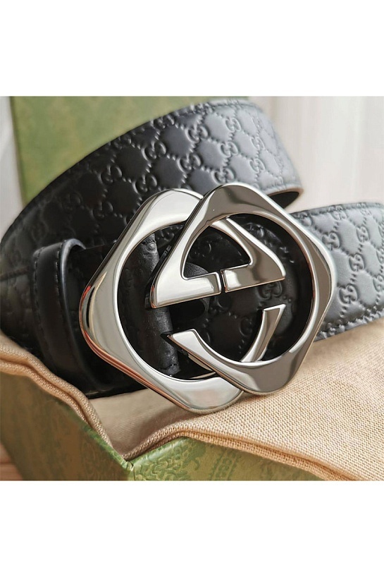 Кожаный ремень Gucci (ширина 4 см, длина 105 / 110)