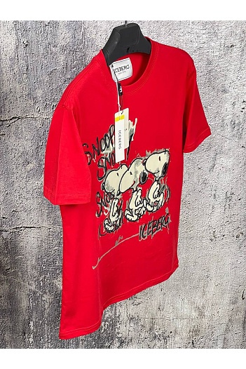 Мужская футболка Iceberg "Snoopy" - Red   