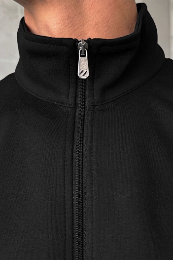Кофта на молнии Zegna чёрного цвета   